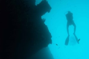 The massive hulk of the Coolidge Wreck