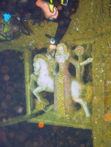 The "Lady and The Unicorn" Deep within the wreck of the Coolidge